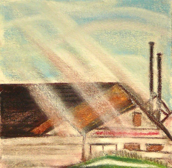 Gulf of Georgia Cannery Sun Shower by Erika Koenig-Workman 