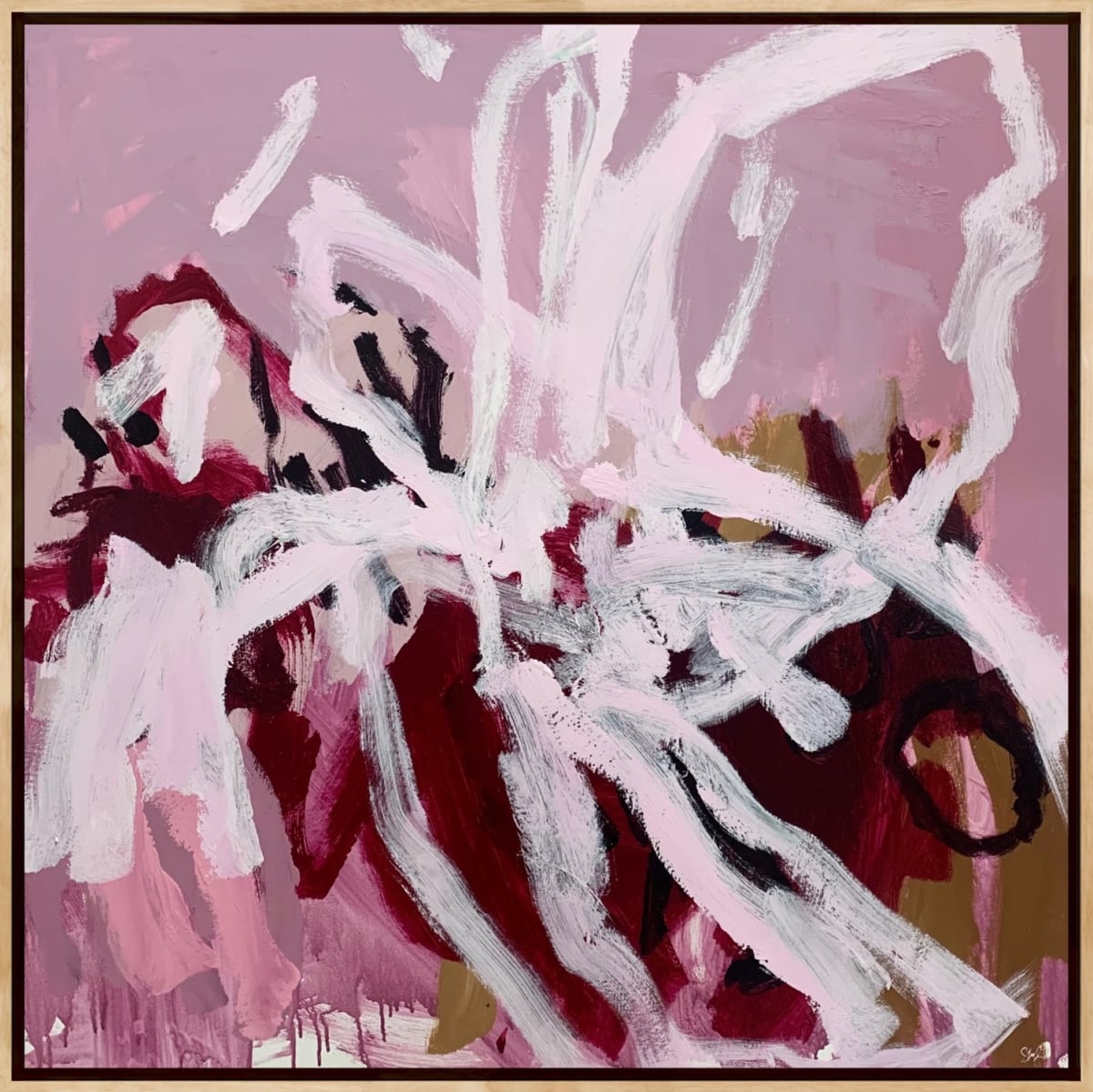 Friday Oak Float Frame by Llewellyn Skye Artwork Archive