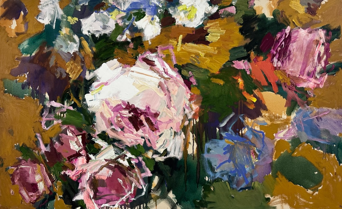 Lots of Flowers in a Painting by Llewellyn Skye 