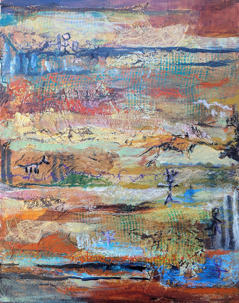 Strata with Petroglyphs by Jillian Goldberg 