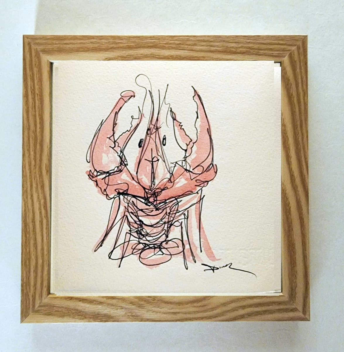 Crawfish on paper #11 by Dirk Guidry 