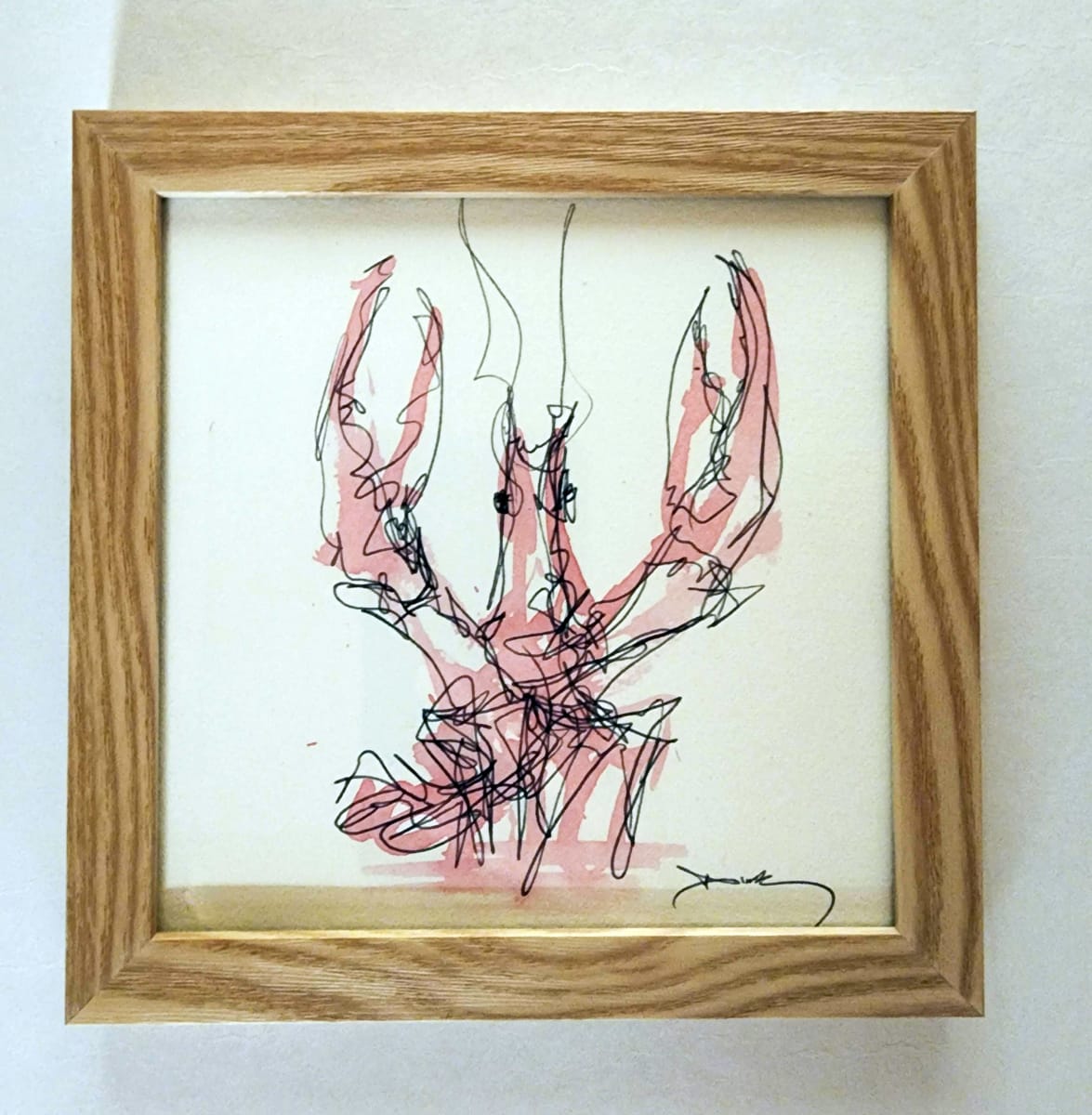 Crawfish on paper #1 by Dirk Guidry 