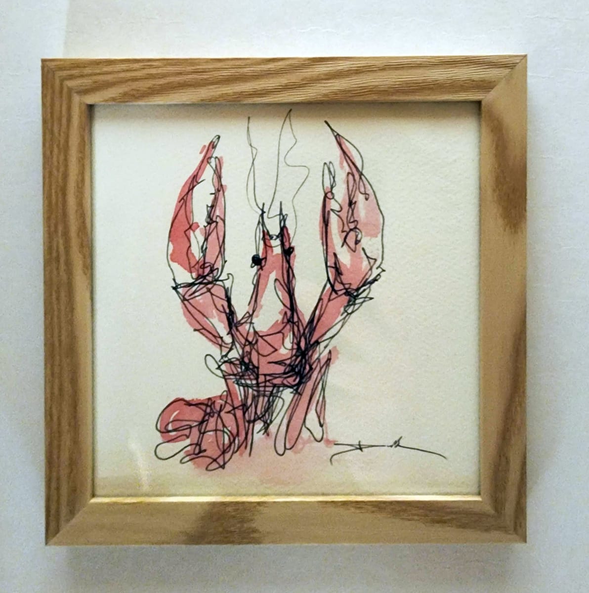 Crawfish on paper #2 by Dirk Guidry 