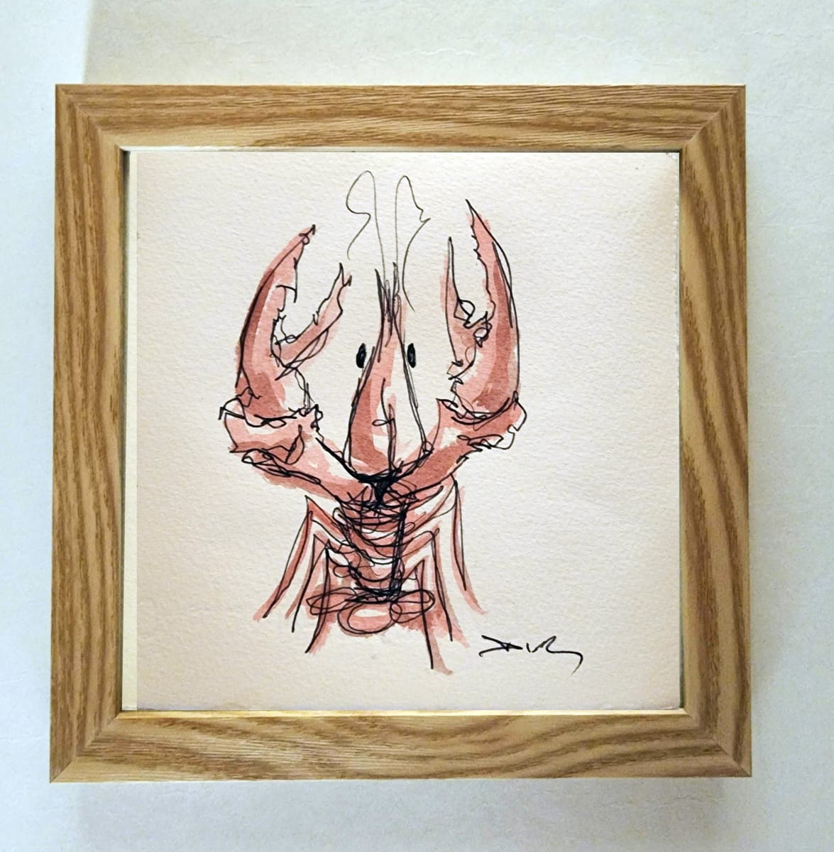 Crawfish on paper #5 by Dirk Guidry 