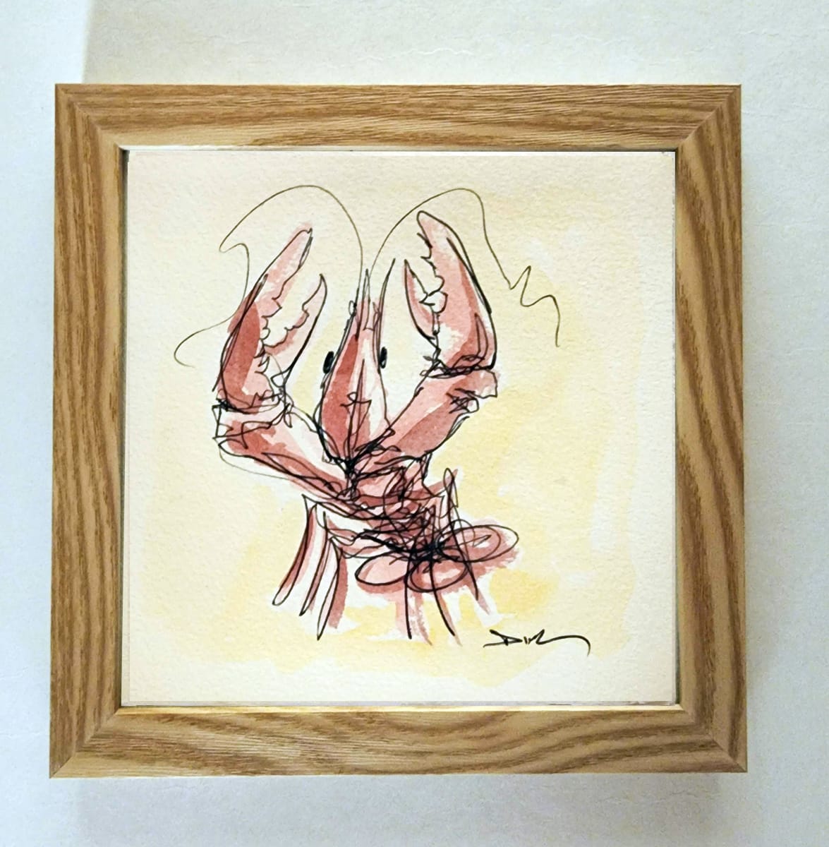 Crawfish on paper #6 by Dirk Guidry 