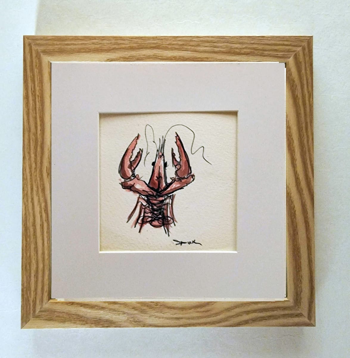 Crawfish petite on paper #1 by Dirk Guidry 
