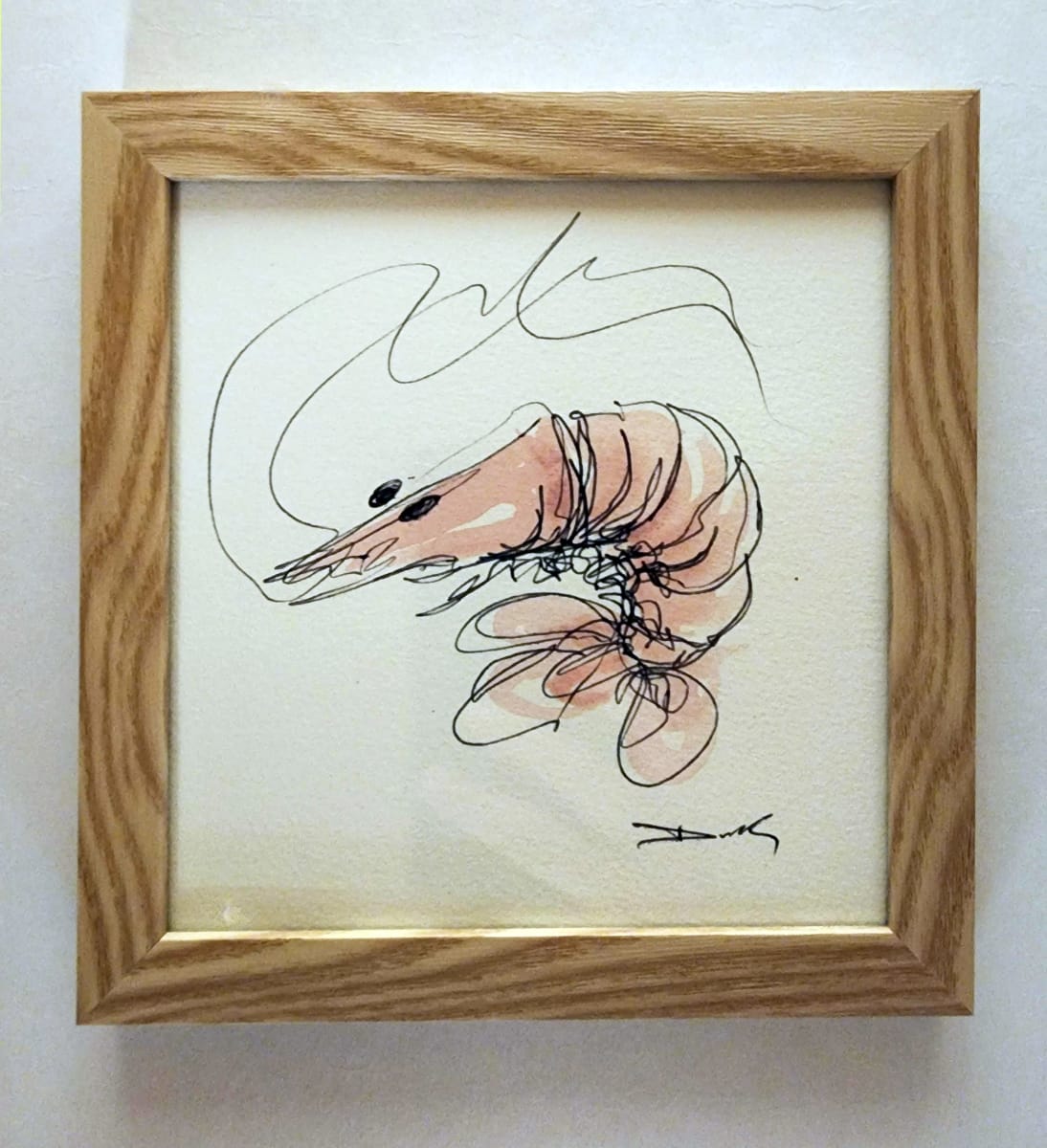 Shrimp on paper #1 by Dirk Guidry 