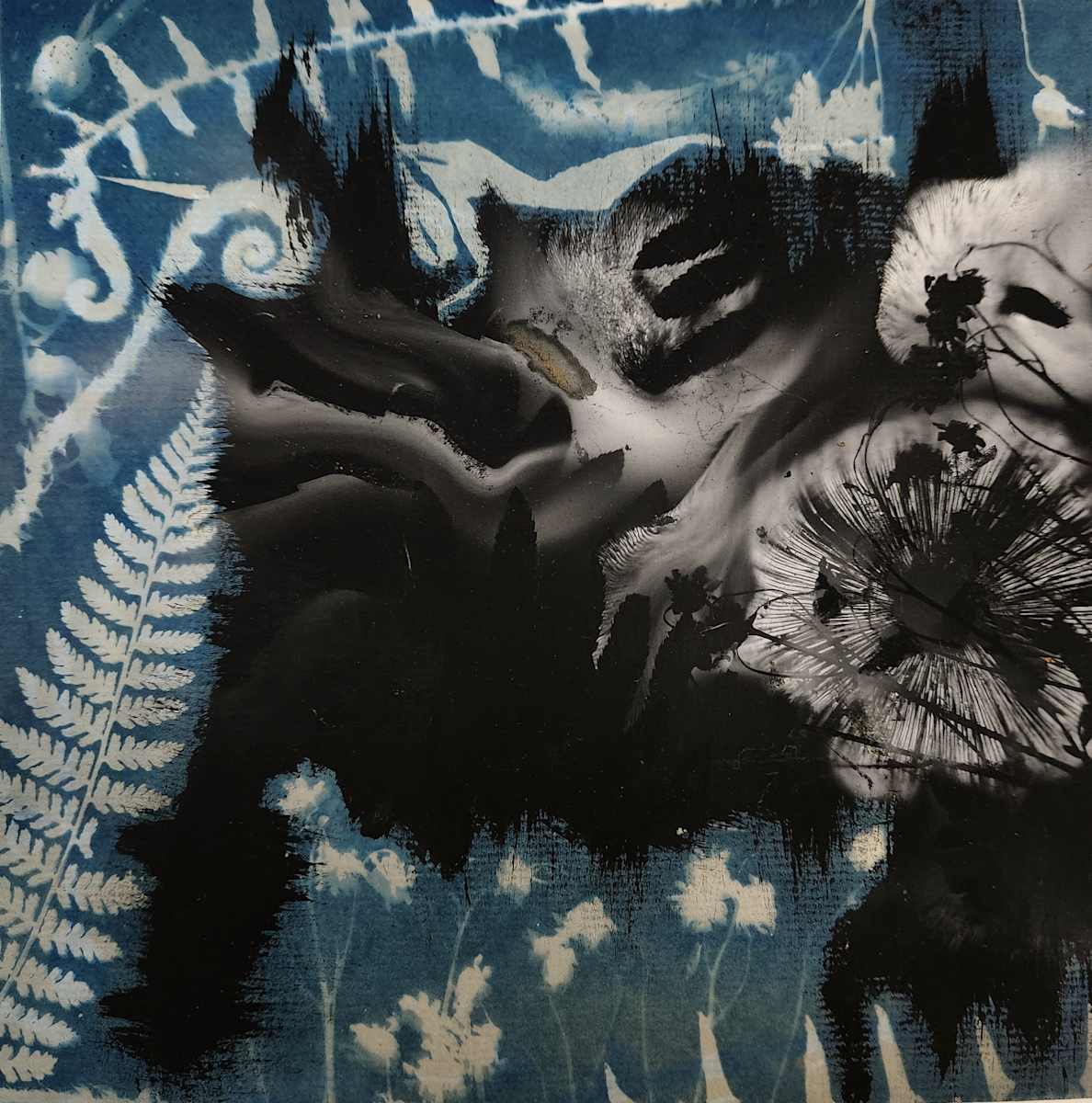 Blue Sky Dark Clouds ii by Madge Evers 