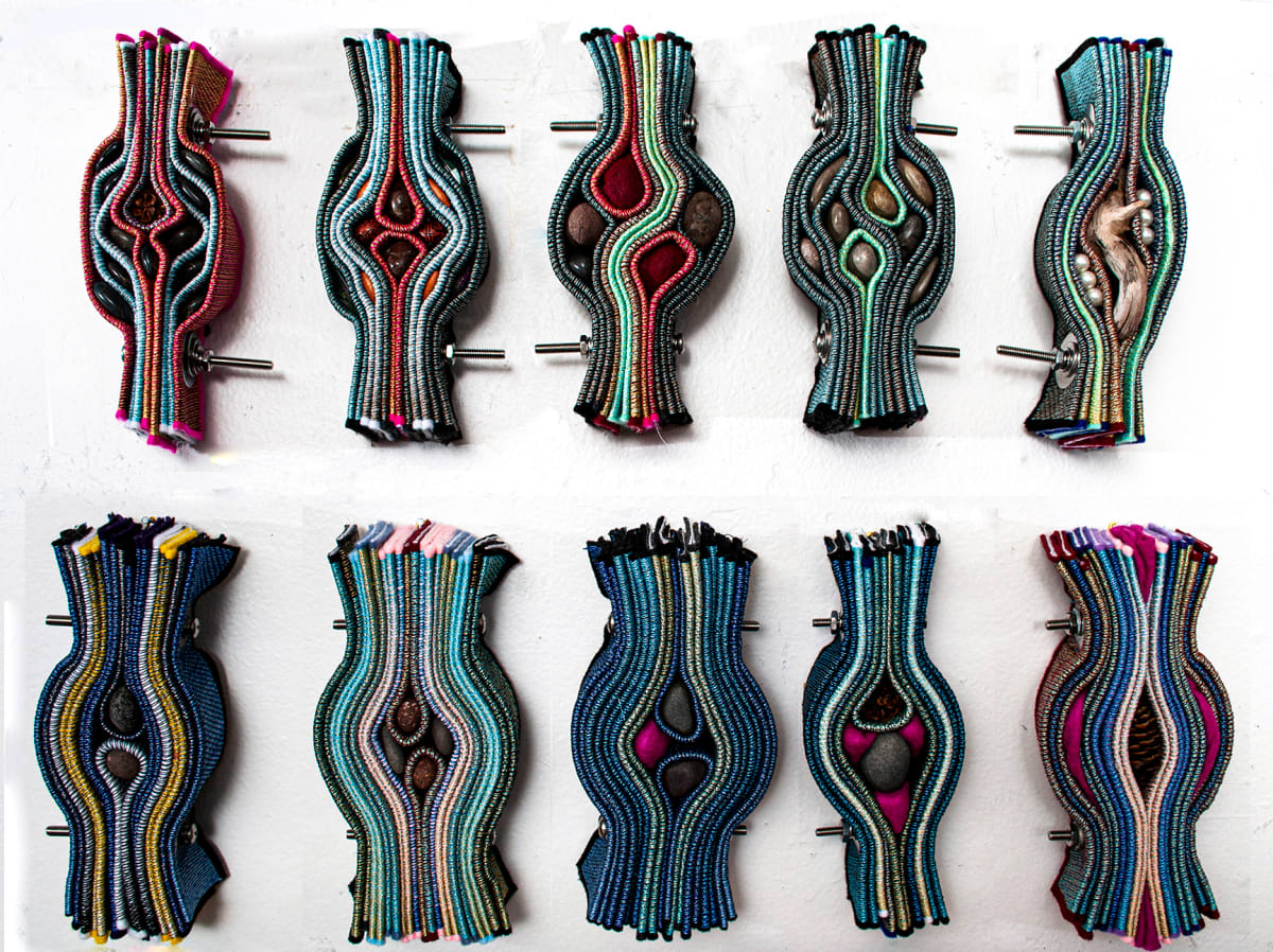 Seed Pods- grouping by Susan Hensel  Image: A proposed Seed Pod grouping.  Pricing depends on how many modules are desired:  $250 per module
