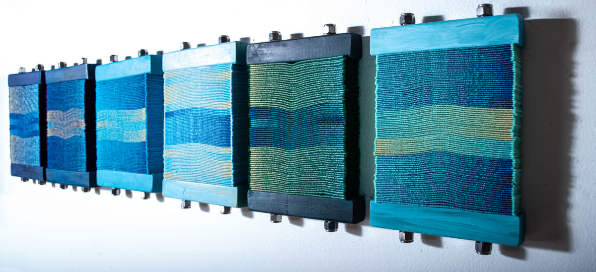 Chromatic Book Blocks- Blue by Susan Hensel 