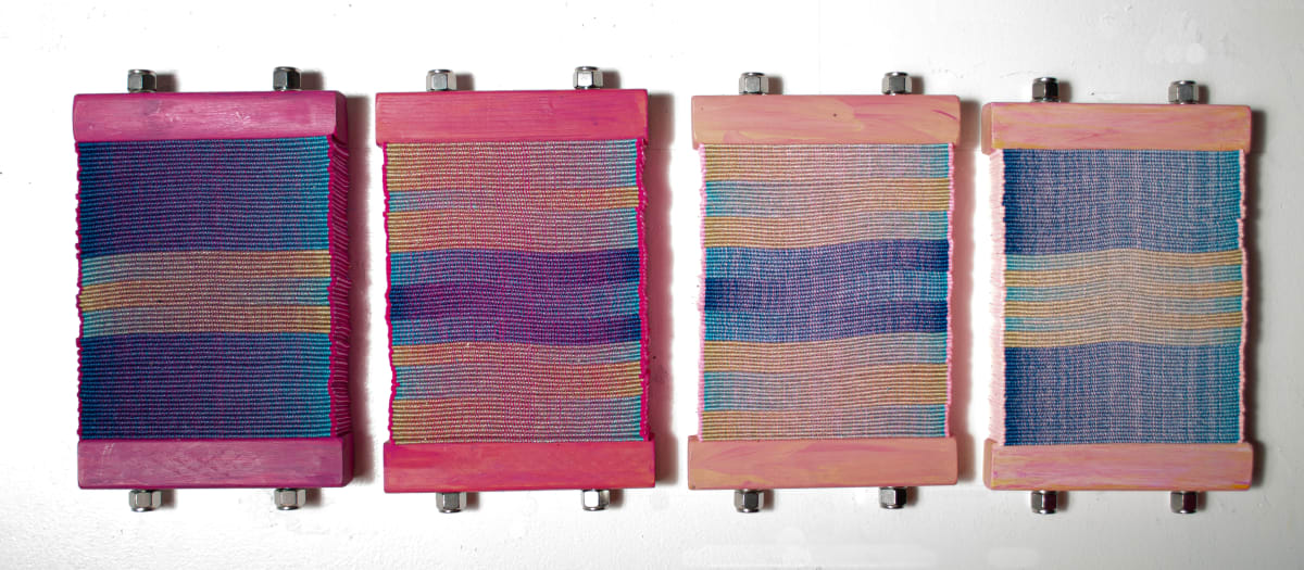 Chromatic Book Blocks-Pink by Susan Hensel, Image 1.