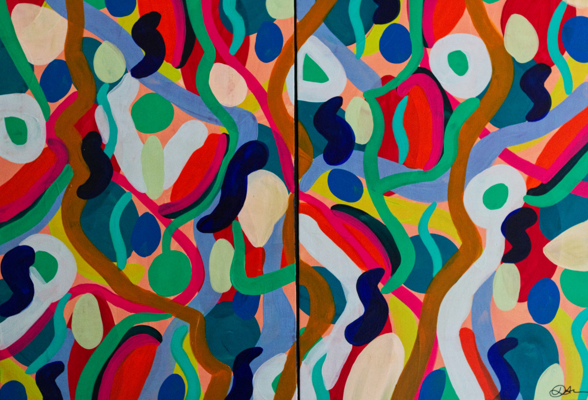 Summer Diptych by Dianne Alchin 