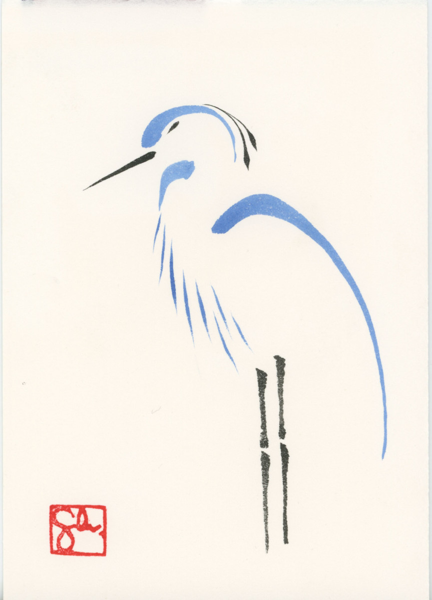 Bird Series - Heron by Craig Whitten 