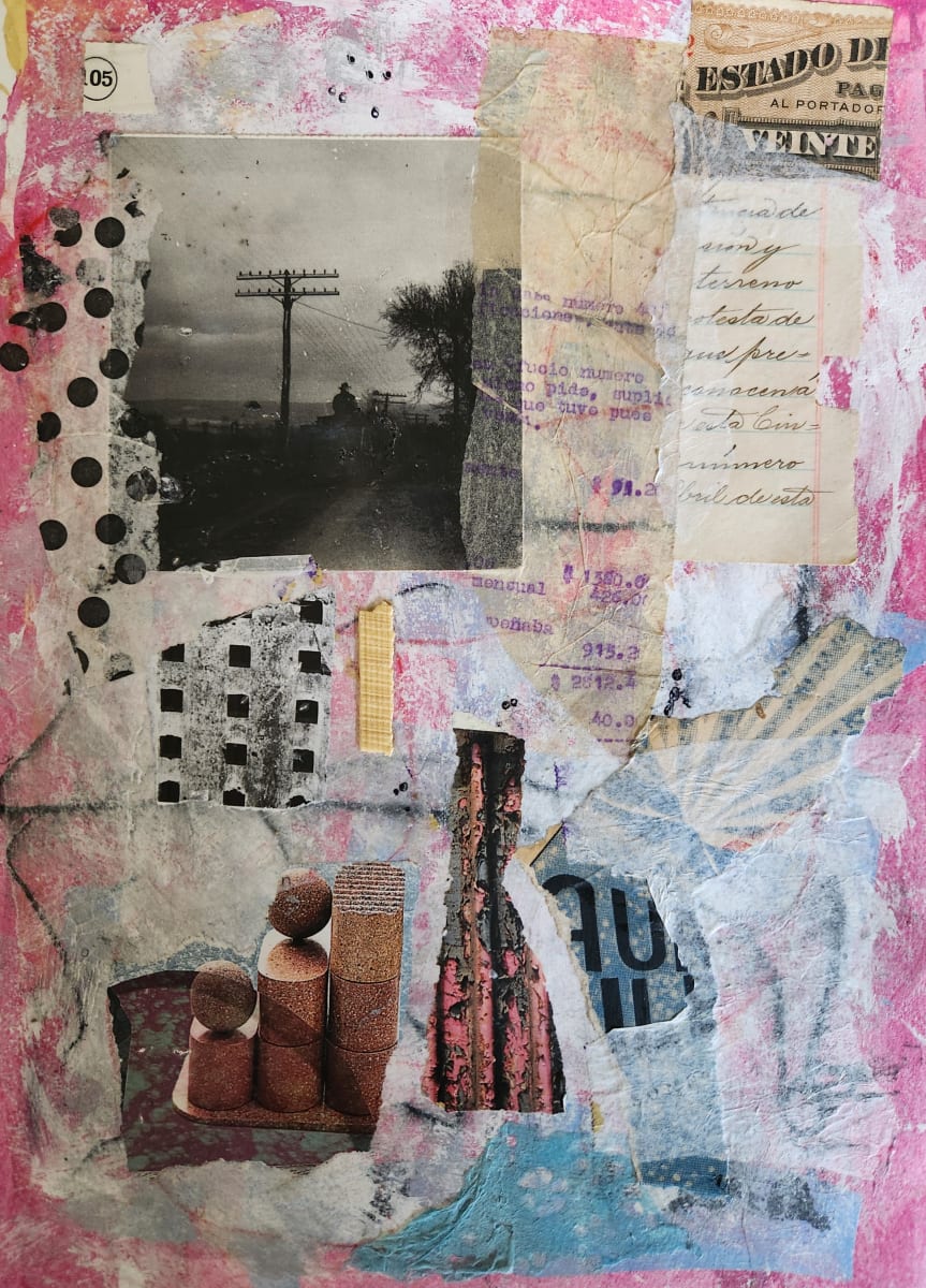 Untitled - collage (powerlines) by Corrie McCluskey 