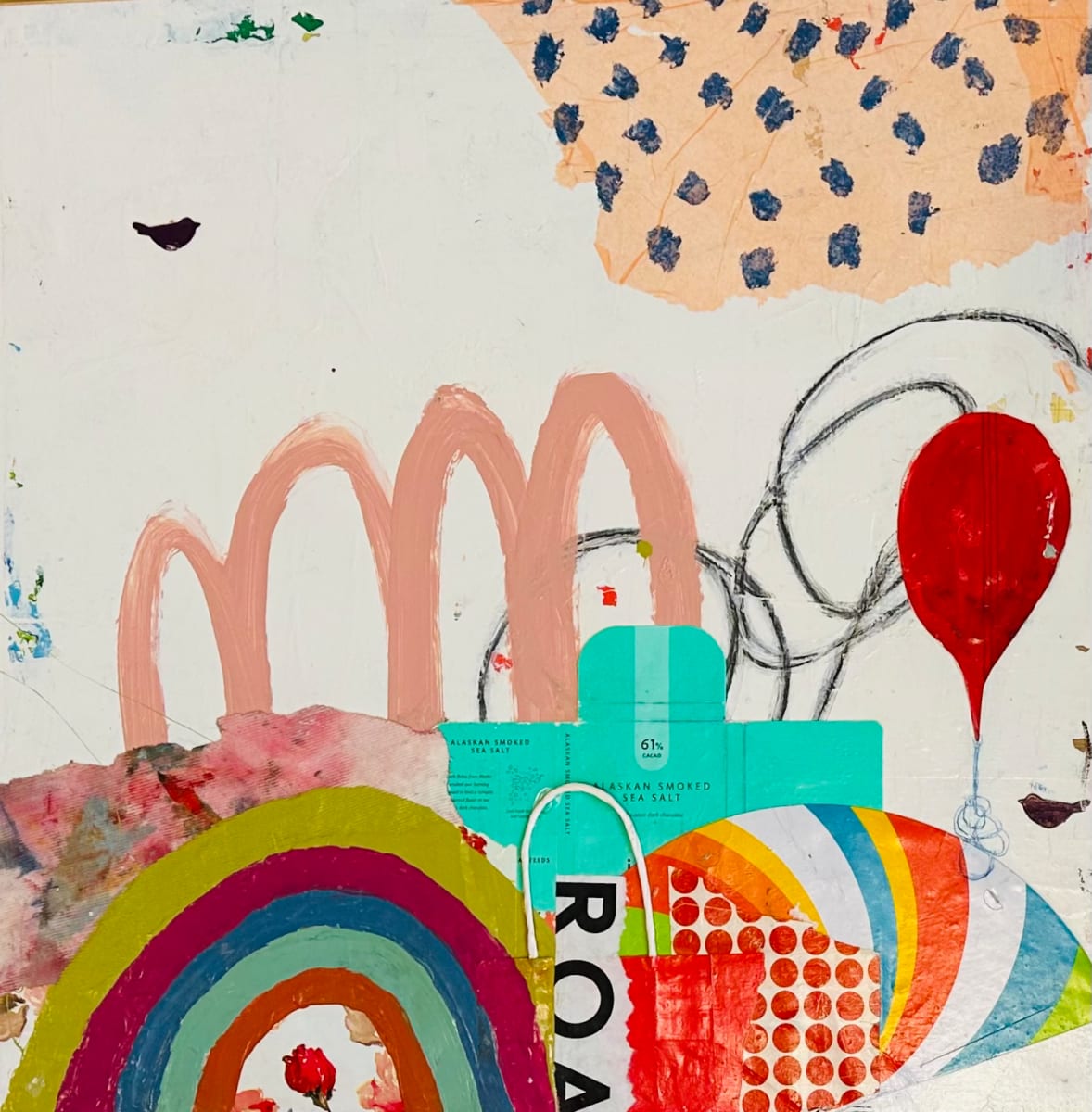 The Red Balloon (framed) by Bibby Gignilliat 