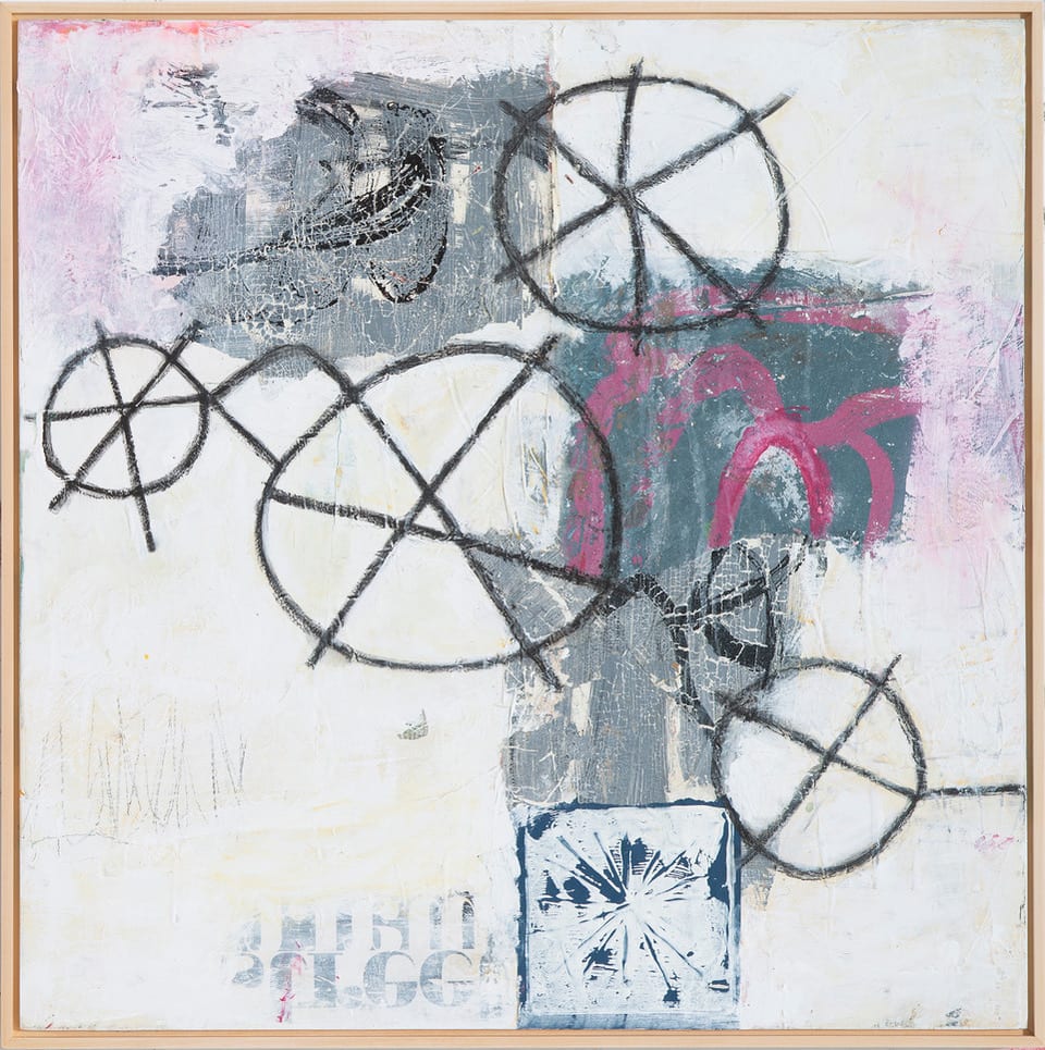 Wheels in Motion (framed) by Bibby Gignilliat 