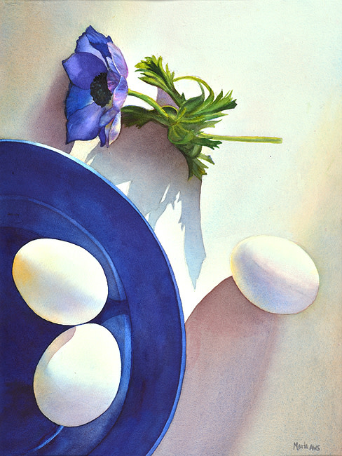 Flower and Eggs by Marla Greenfield 