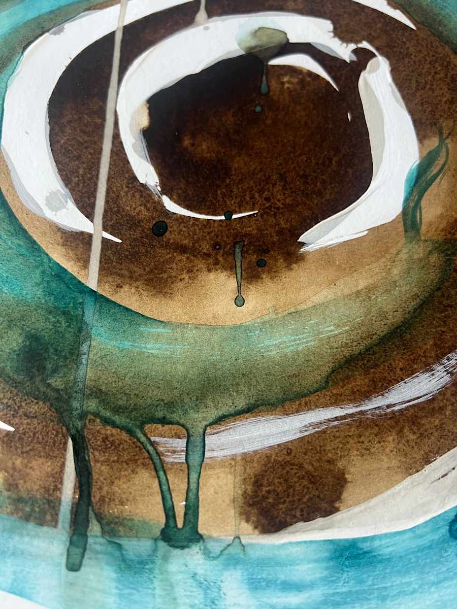 Void 03 by Ty Paulhus  Image: Hand made walnut ink & watercolor on paper. 9x12