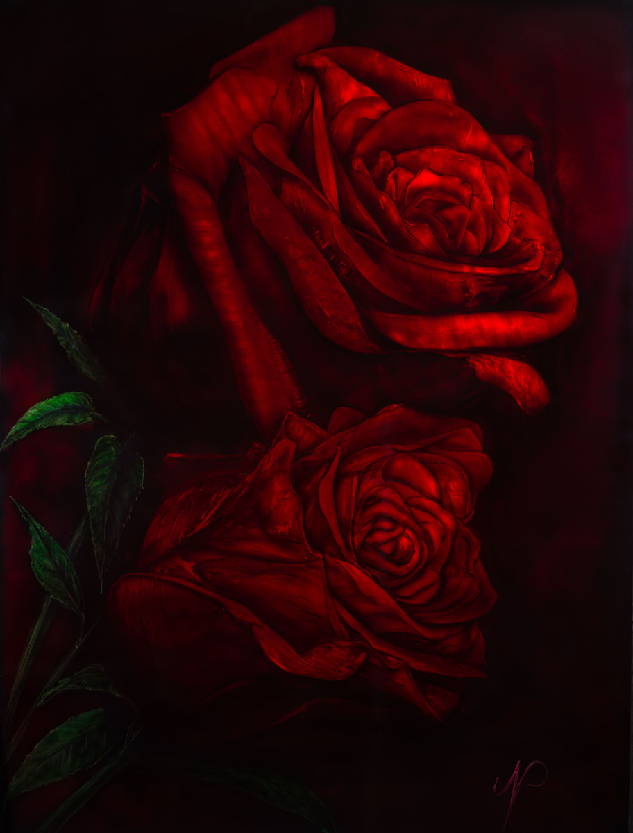 Scarlet Roses Lrg. by James Norman Paukert 
