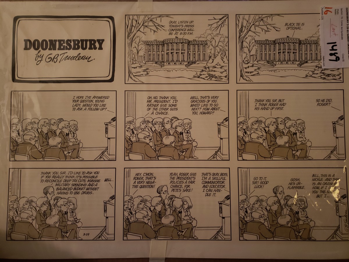 "Doonesbury 3-29-81 Sunday Cartoon" by Garry Trudeau 