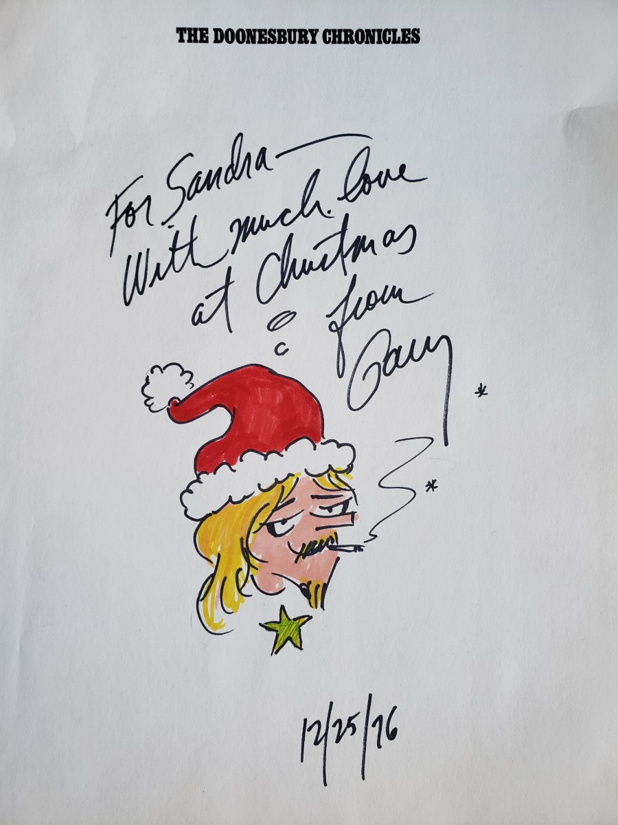 Doonesbury Chronicles TITLE PAGE ZONKER SKETCH by Garry Trudeau 