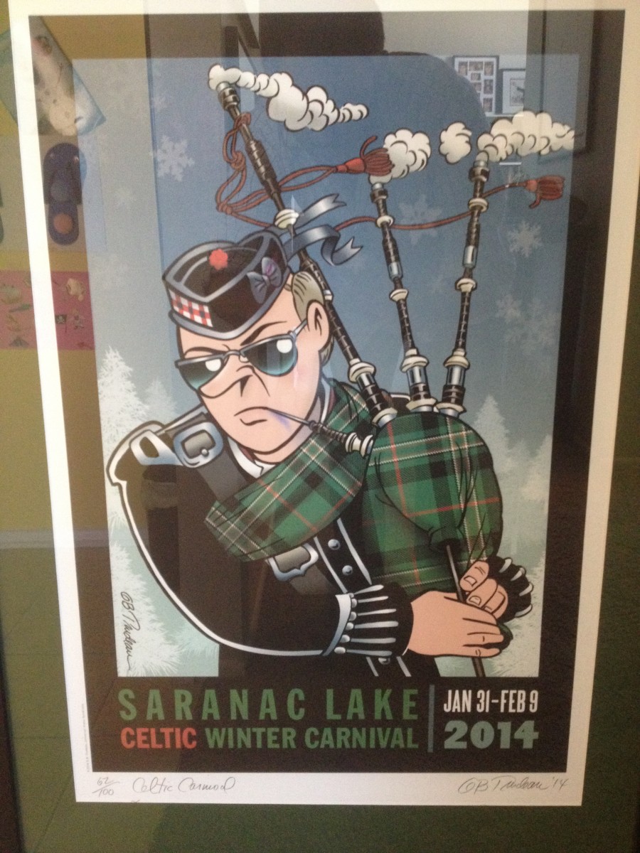 "2014 Saranac Lake CELTIC Winter Carnival" -- signed by Garry Trudeau 