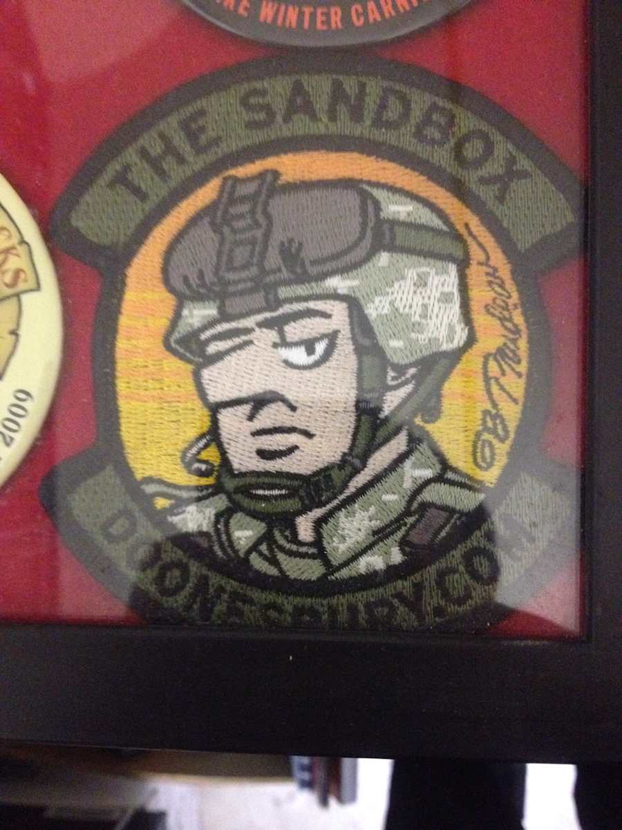 "The Sandbox" -- Patch by Garry Trudeau, Image 1.