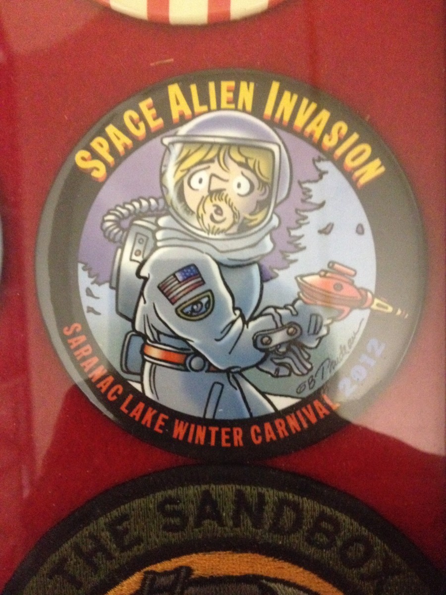 "2012 Sarnac Lake Winter Carnival" -- Space Alien Invasion" by Garry Trudeau 