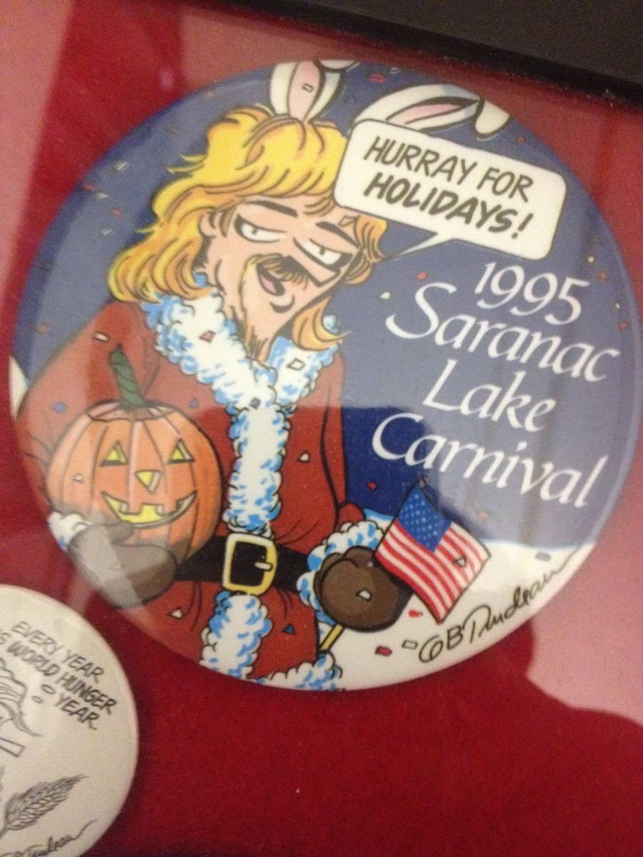 "1995 Saranac Lake Winter Carnival -- Hooray for the Holidays" by Garry Trudeau 