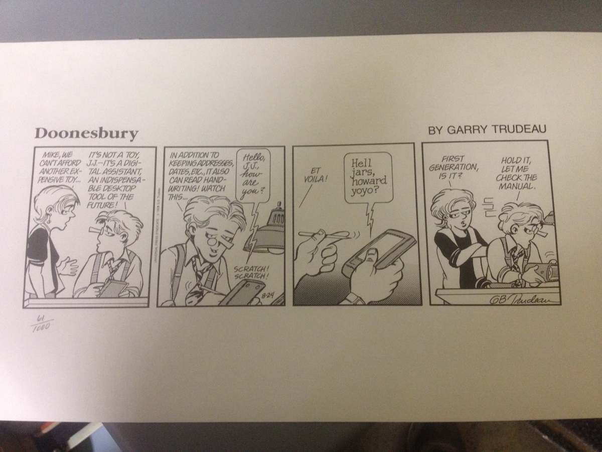 "First Generation is it?" by Garry Trudeau, Image 1.