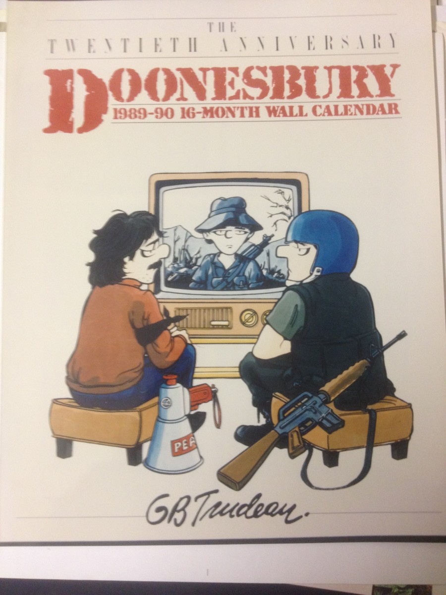 "Doonesbury 1989-90 Wall Calendar" by Garry Trudeau 