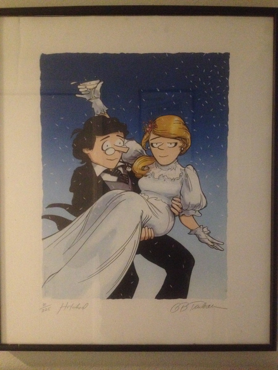 "Mike's Wedding Day" -- Signed by Garry Trudeau 