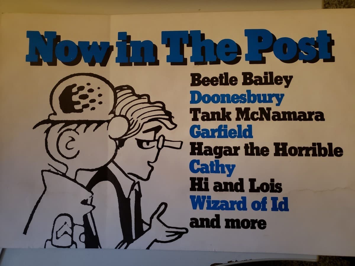 "Now in the Post" by Garry Trudeau, Image 1.