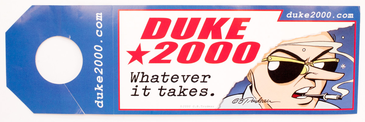 "Duke 2000:  Whatever it Takes" by Garry Trudeau 