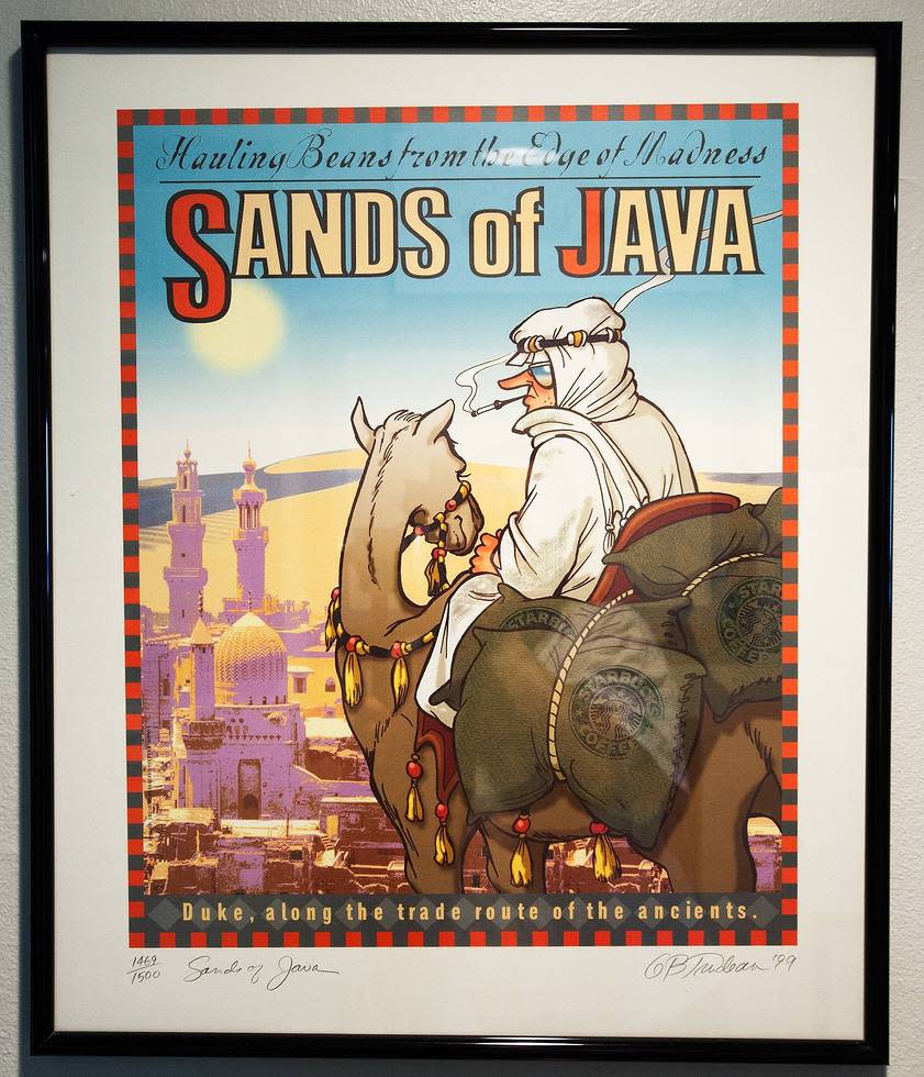 "Sands of Java" -- Signed by Garry Trudeau 