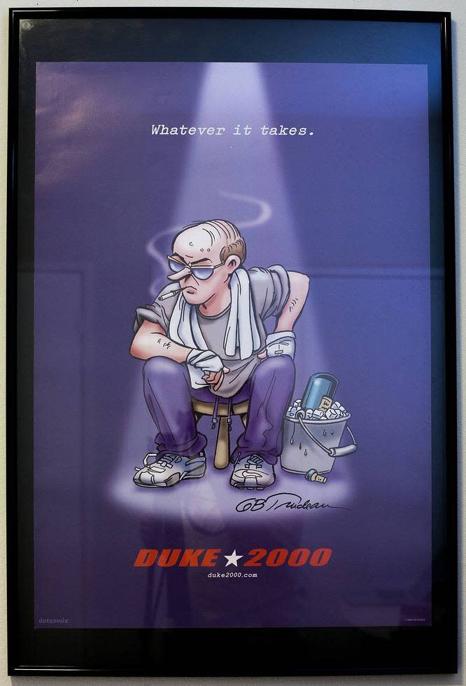 "Duke 2000: Whatever it Takes (ALT)" by Garry Trudeau 