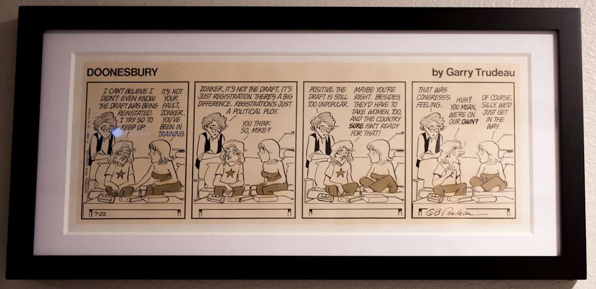 "The Draft" by Garry Trudeau, Image 1.
