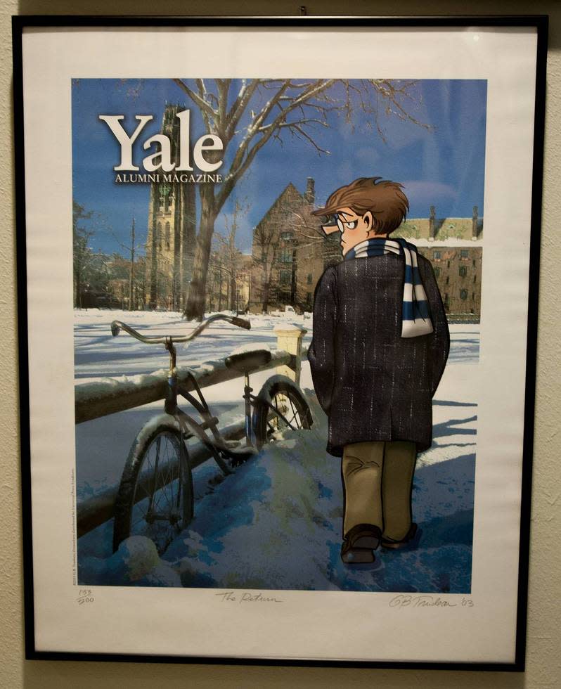 "Yale Alumni Magazine" by Garry Trudeau 