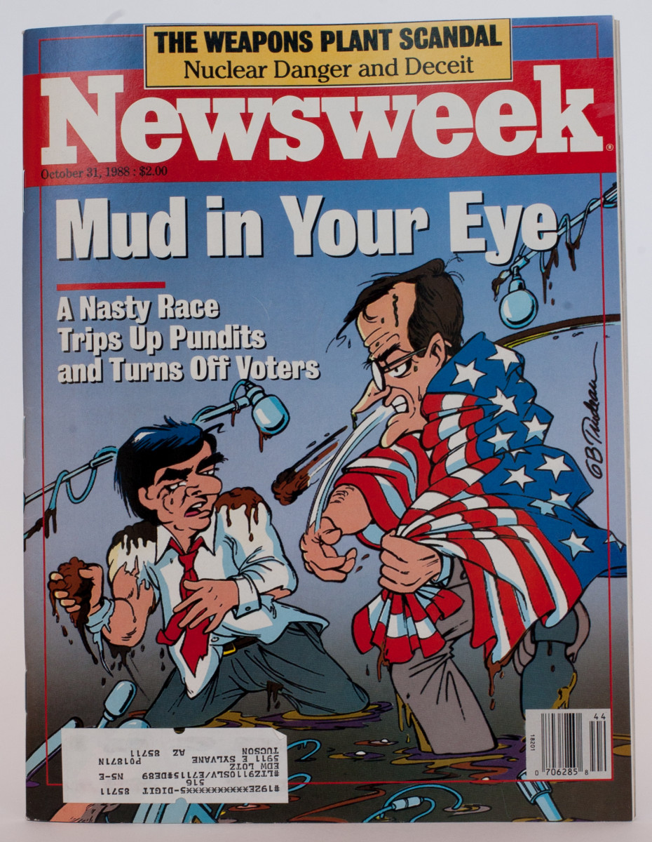 "Newsweek - Mud In Your Eye" by Garry Trudeau 