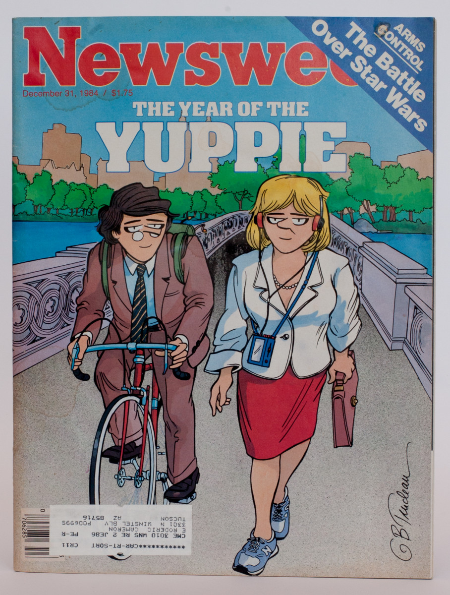 "Newsweek - Year of the Yuppie" by Garry Trudeau 