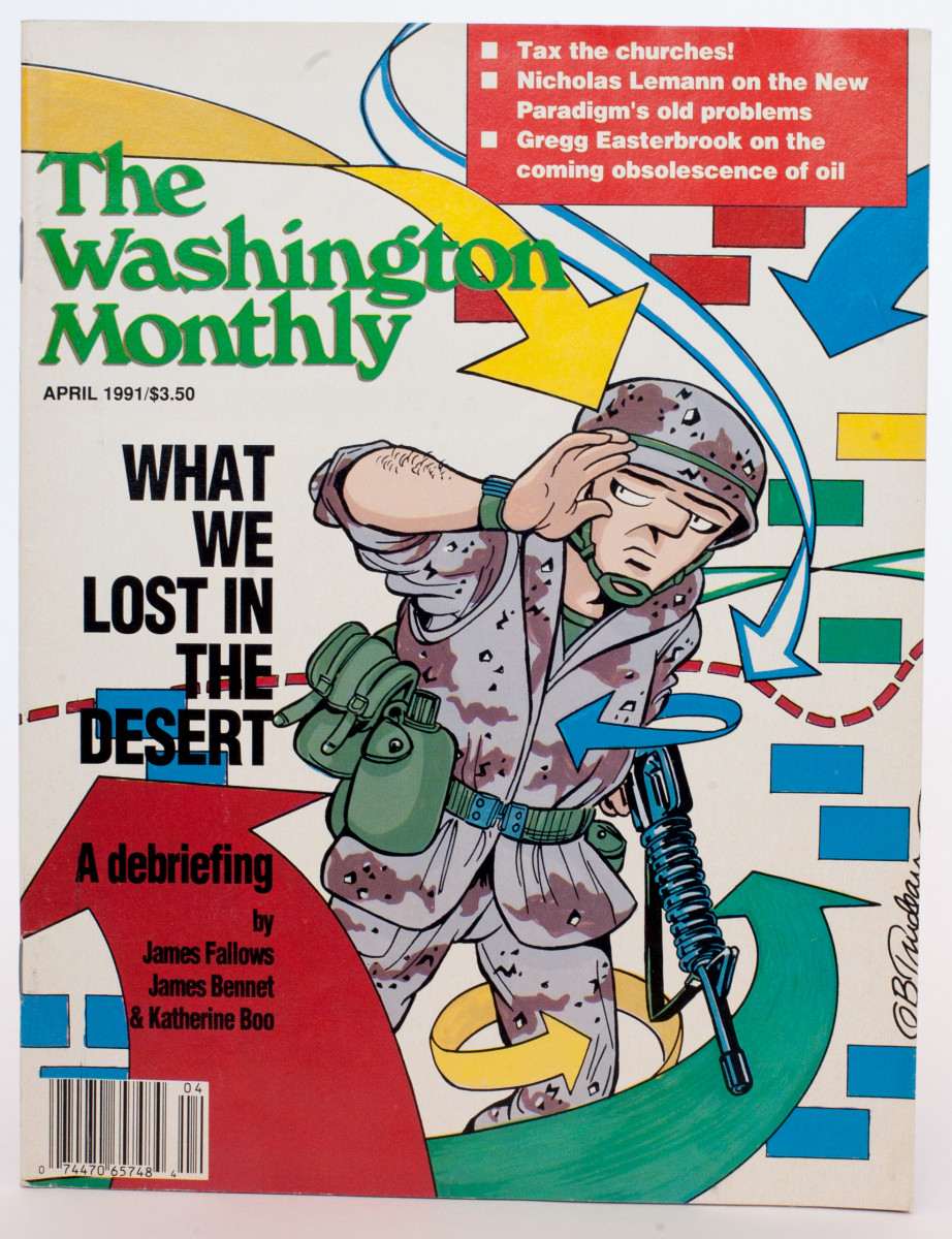 "Washington Monthly - What We Lost in The Desert" by Garry Trudeau 