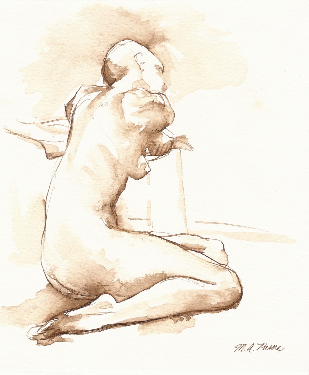 Natalie Leaning on Chair: Back by Michelle Arnold Paine 