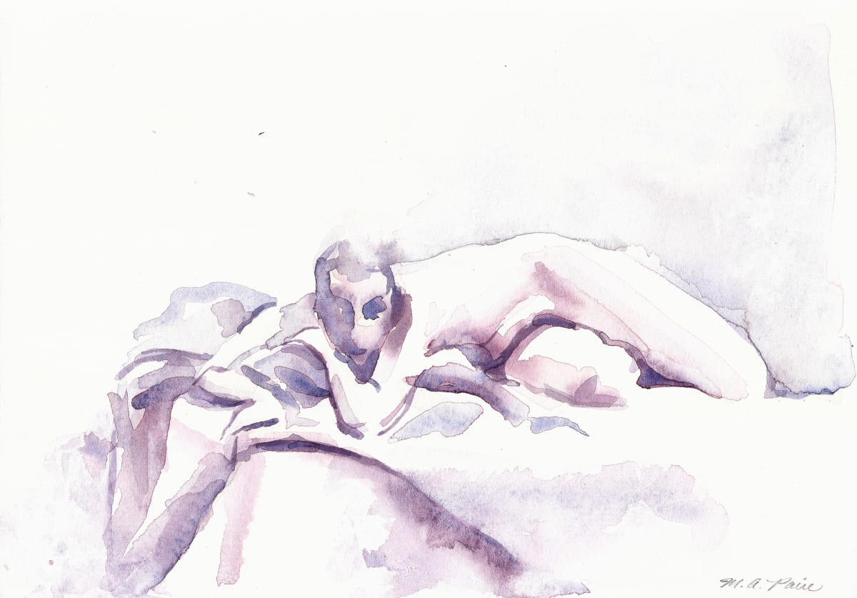 Purple Natalie Reclining by Michelle Arnold Paine 
