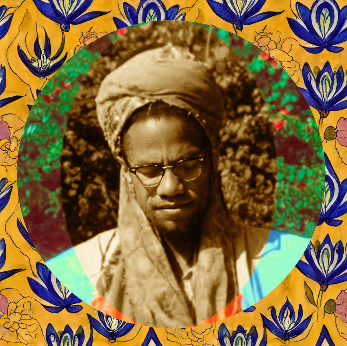 Malcolm X in Turban 2/50 by Nsenga Knight, Image 1.