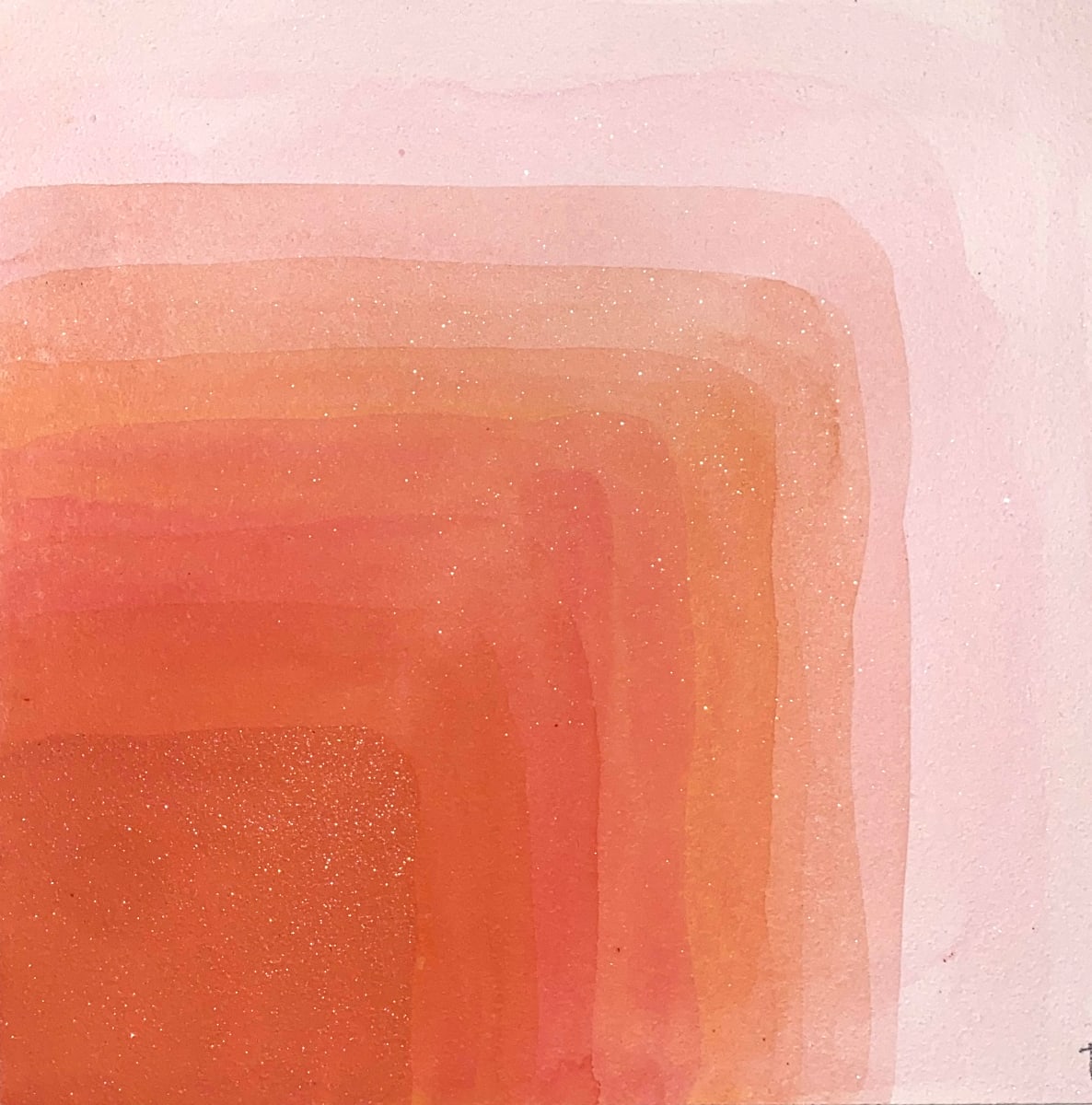 Fitra: Amber (Fatima) by Nsenga Knight  Image: Nsenga Knight, Fitra: Amber (Fatimah), 2022, 6 x 6 inches, Watercolor on Archival Clay Board