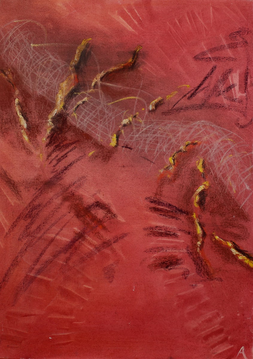 Untitled abstract 89 by Anniek Verholt 
