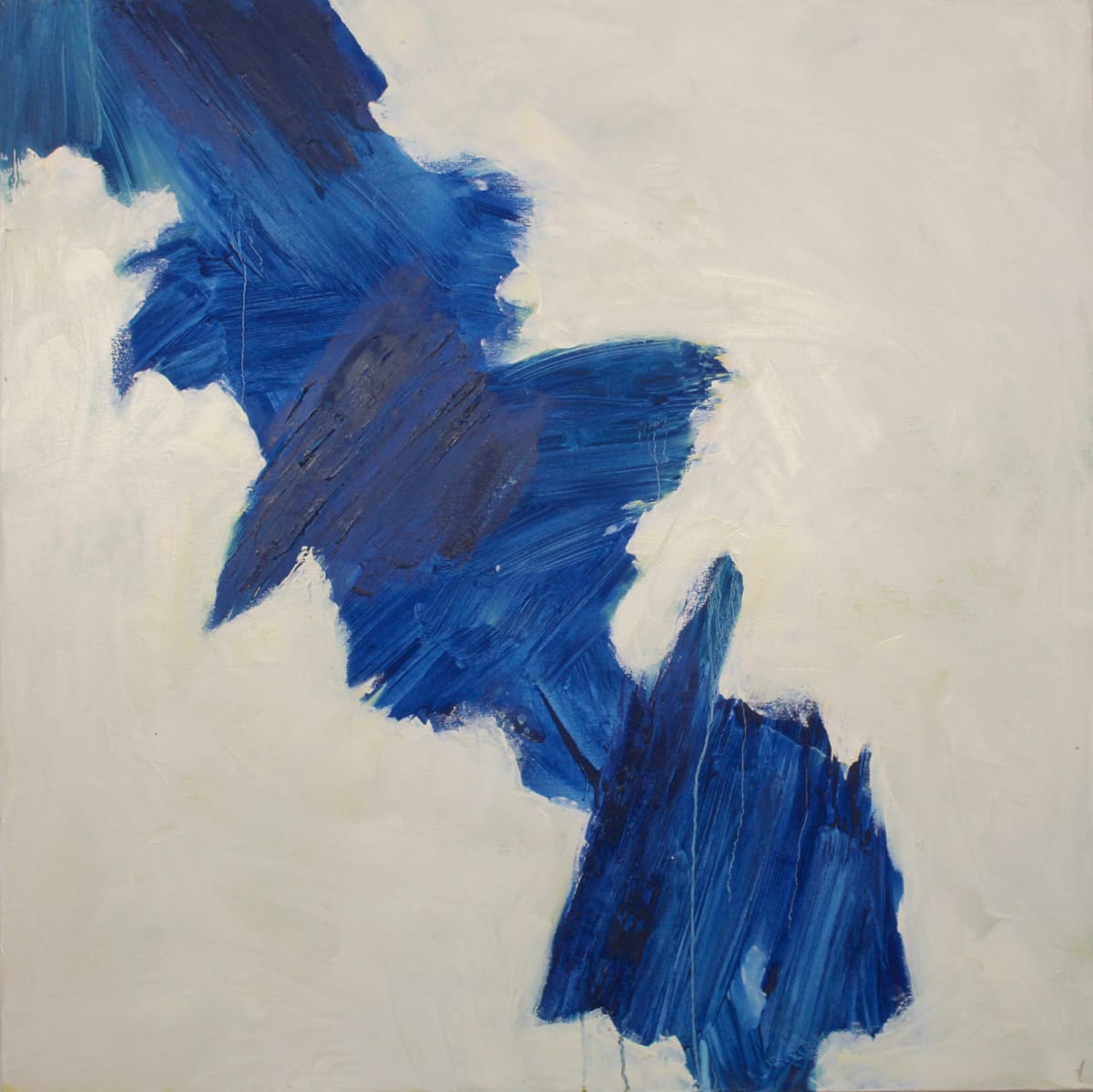 Blue and White composition no 1 by Anniek Verholt 