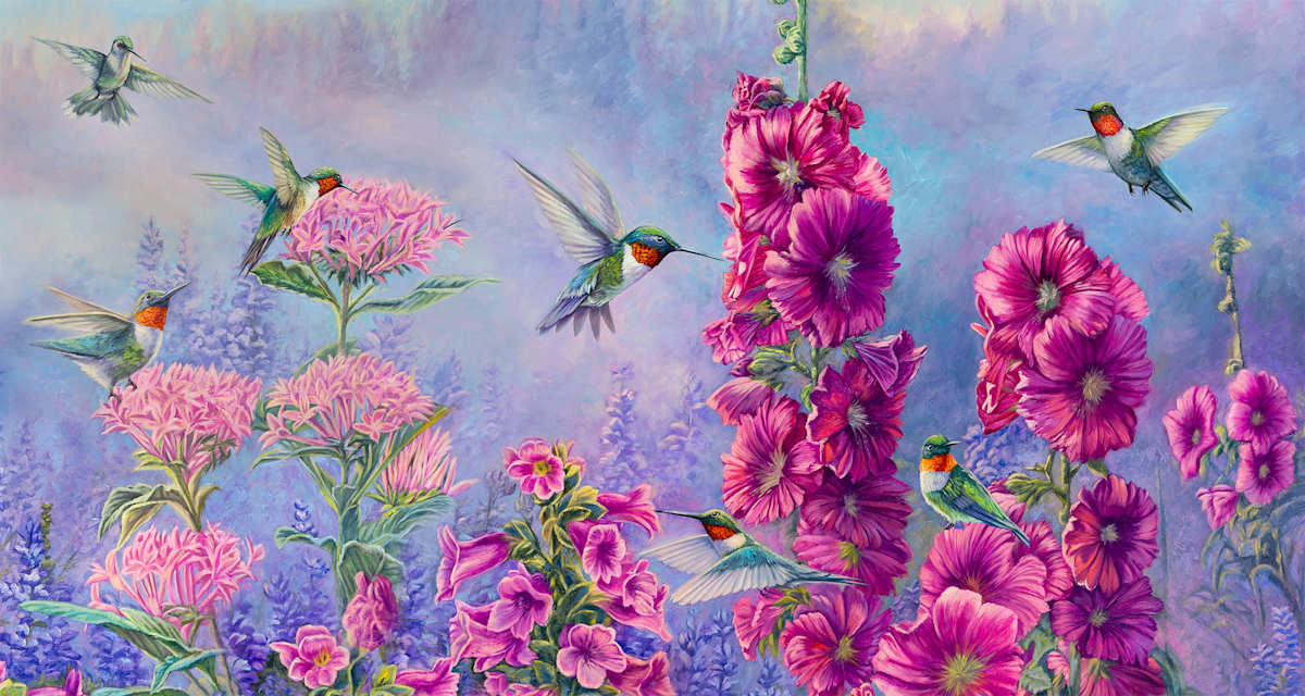 Hummingbird Paradise by cory Carlson 