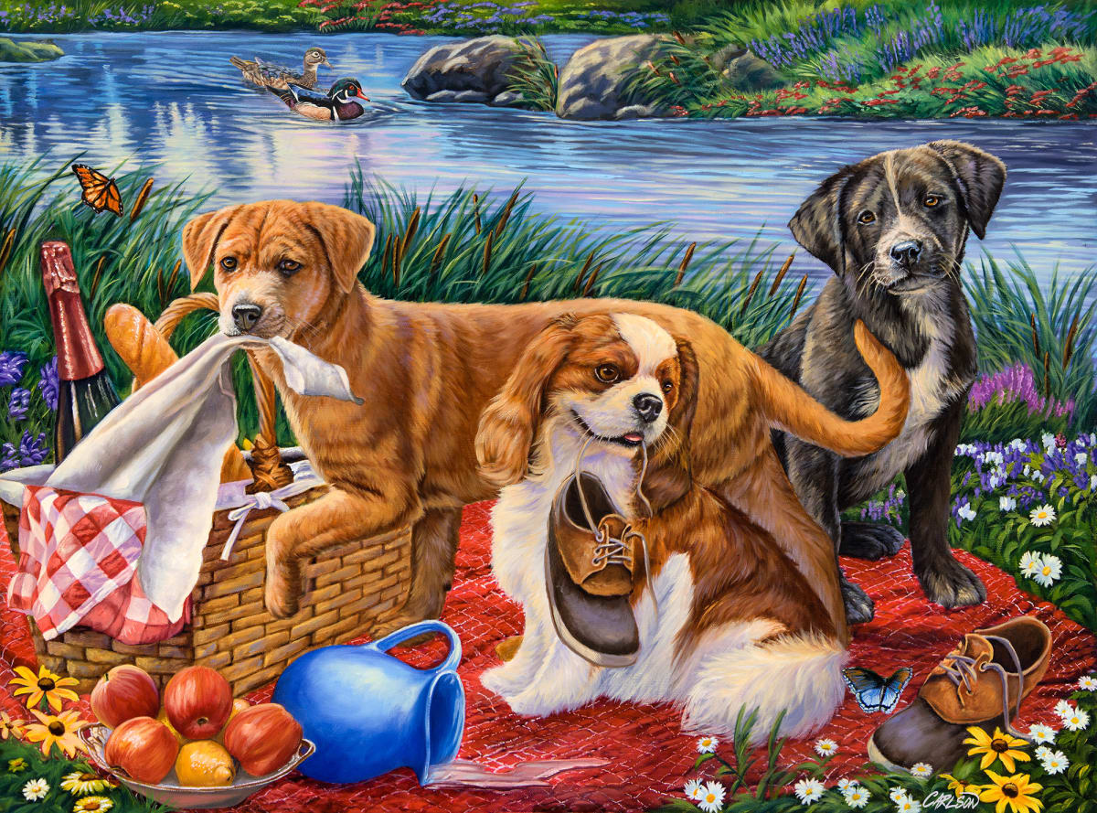 Puppy Picnic by cory Carlson, Image 1.