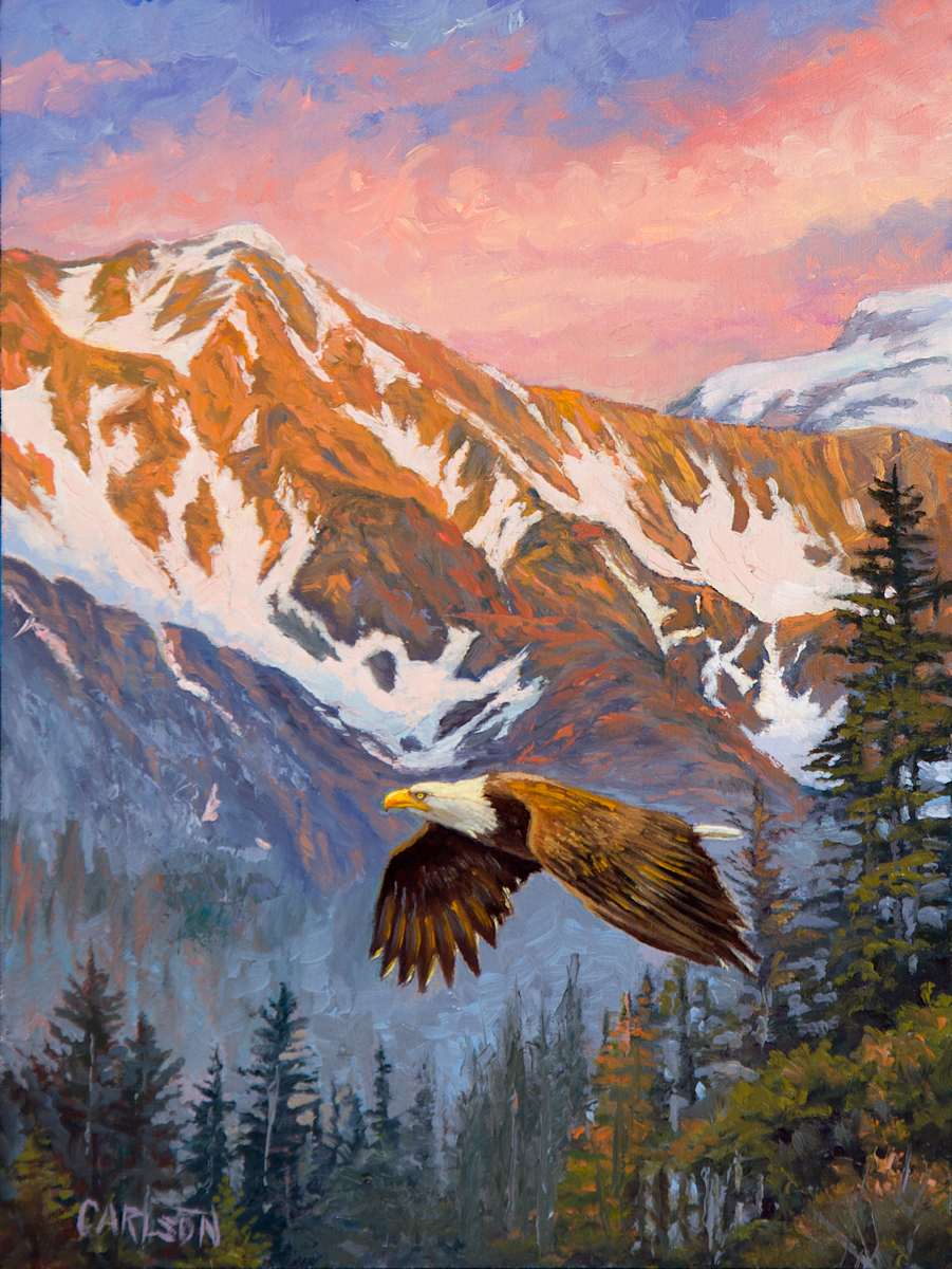 On Eagles Wings II by cory Carlson 